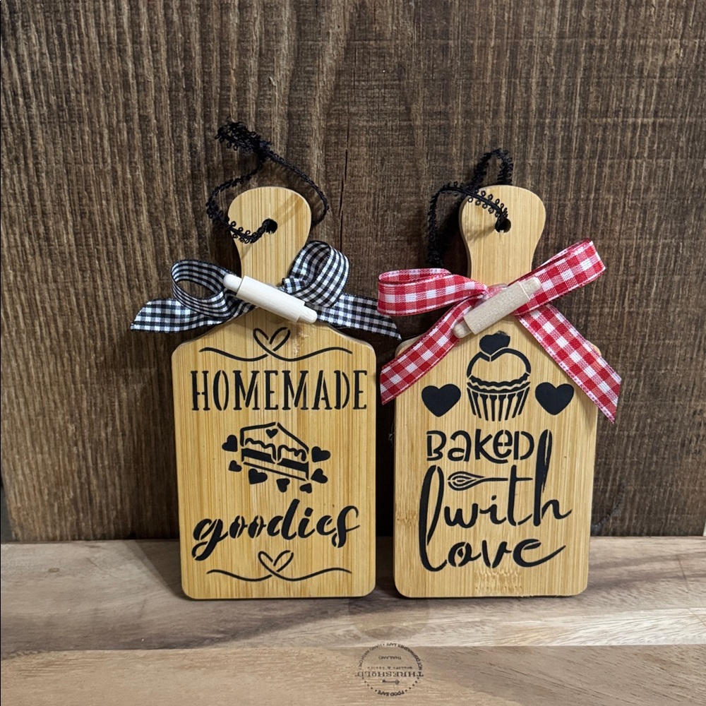 Rustic Brown Wall Decor Display Shelves Homemade Set of 2